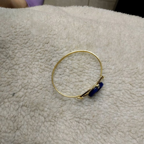 Bracelet openable new, blue and gold