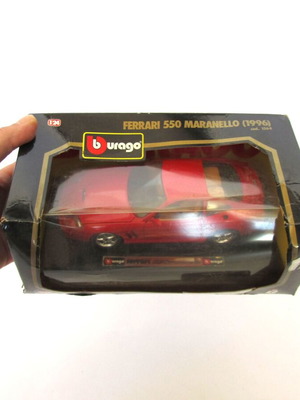 Bburago Ferrari 550 Maranello 1996 μοντέλο αυτοκινήτου σαν καινούργιο με original κουτί και βάση