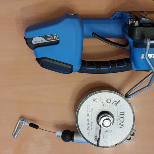 Orgapack T-130 strapping machine like new with battery and charger