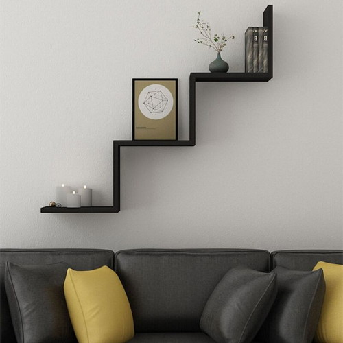 Wall shelf ladder-shaped new