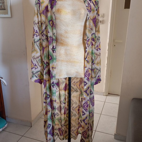 Ada Kamara caftan used, size M, multicolor viscose