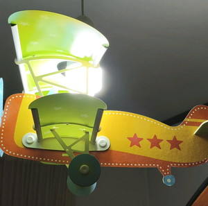 Baby Planes παιδικό φωτιστικό οροφής σχήμα αεροπλάνο πορτοκαλί