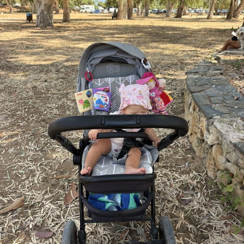 Kinderkraft 2 in 1 stroller with bamboo mattress cover