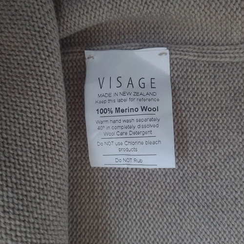 Visage New Zeland women's poncho sweater new, 100% merino wool, size L/XL
