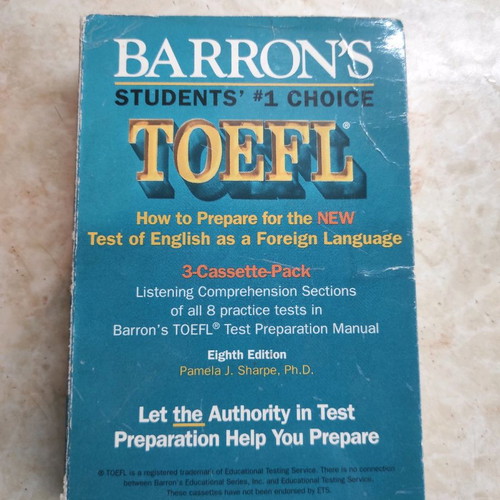 Prepare for the Test of English as a Foreign Language TOEFL P. Sharpee used, 4 cassette pack