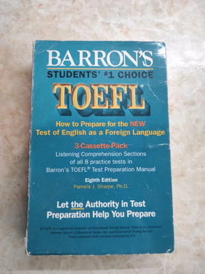 Prepare for the Test of English as a Foreign Language TOEFL P. Sharpee used, 4 cassette pack