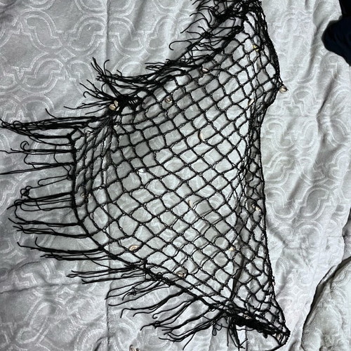 Black net new with shells for waist or decoration
