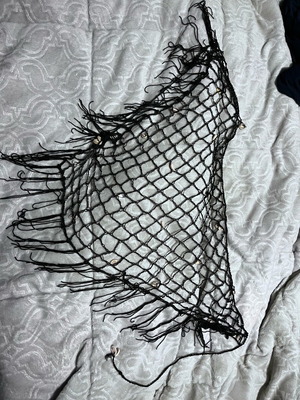 Black net new with shells for waist or decoration