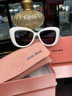 Miu Miu Women's Sunglasses New White