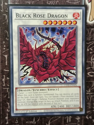 Black Rose Dragon card like new with Ultra Pro sleeve