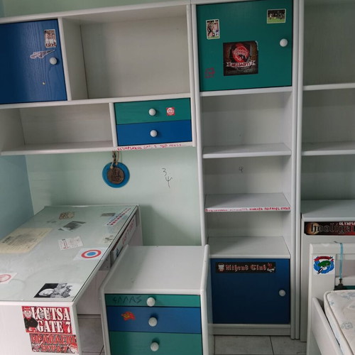 Library with desk used
