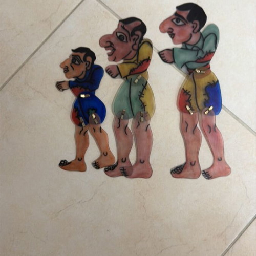 Shadow theatre figure set new, polypropylene