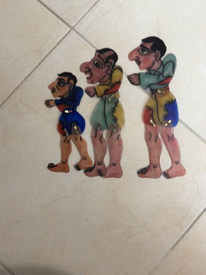Shadow theatre figure set new, polypropylene