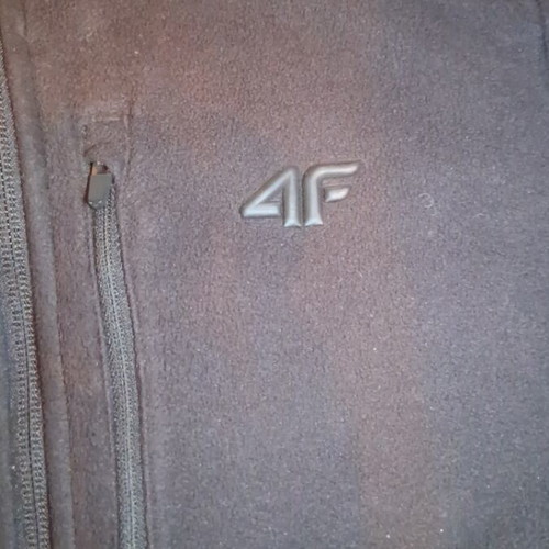 4F Black fleece jacket like new, size M