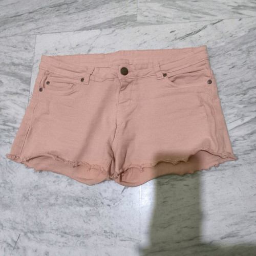 Jean shorts like new, coral, size XL