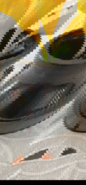 ΑΝΤΙΚΑ !!!Βαζακι μαύρο Αrt Deco