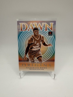 Kendrick Nunn Euroleague Origins Dawn Turquoise numbered card 2025-26 like new