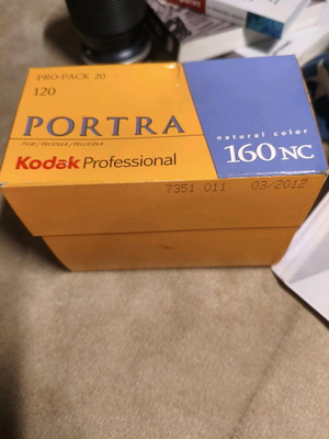 Kodak Portra 160NC 120 film used, pack of 15 pieces