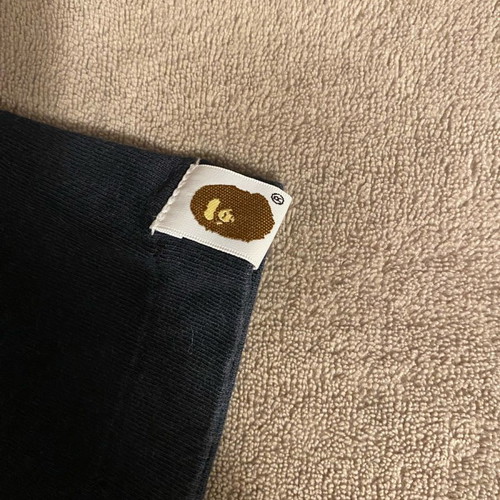 Ανδρική μπλούζα Bape small μεταχειρισμένη, μαύρη με zip gold shark
