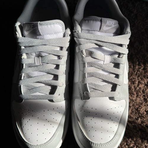 Nike Dunk Low Retro men's shoes size 45 white light smoke grey