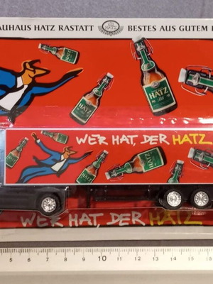 H0 Truck Trailer Beer Advertisement Hatz new