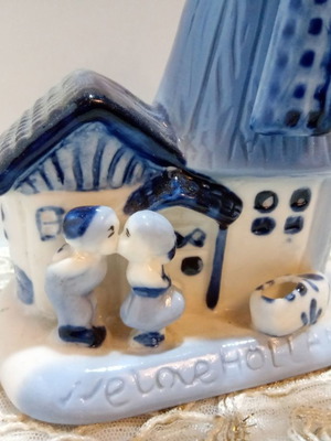 Διακοσμητικό Ανεμόμυλος Ολλανδίας Delft Blue Holland