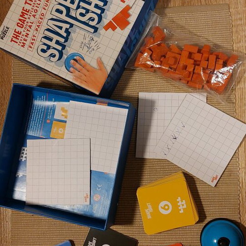 Shape Shift game like new, educational with wooden blocks