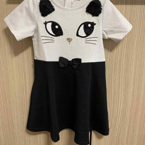 H&M dress for girl 3-4 years like new, black and white