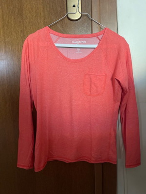 Craghopper top insect repellent like new, bright orange