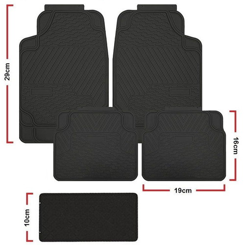 Cool Five car mats black, set of 5, new