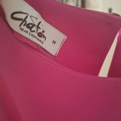 Jumpsuit Chaton like new, sleeveless with belt, fuchsia