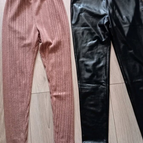 Leggings pants like new, size 146-152, black and brown