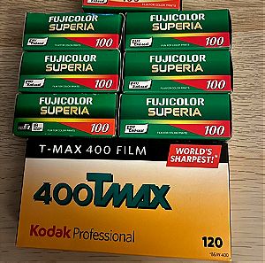 Φιλμ film  για φωτογραφικές μηχανές Kodak και άλλες Όλα μαζί Καινούργια