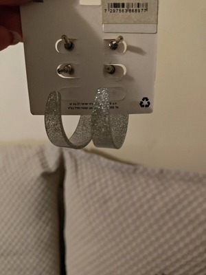 Earring set new red and silver
