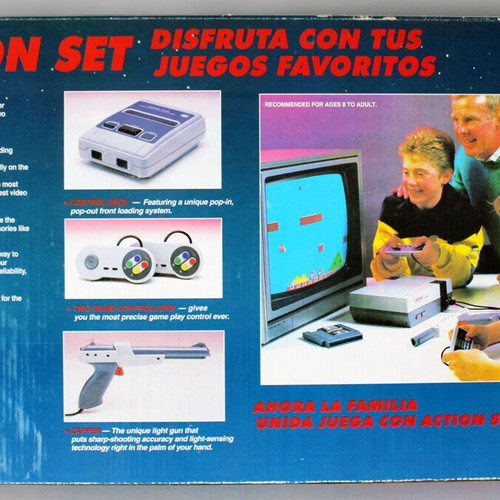 Vintage 90's Video TV Game Action Set Famicom Clone Console new