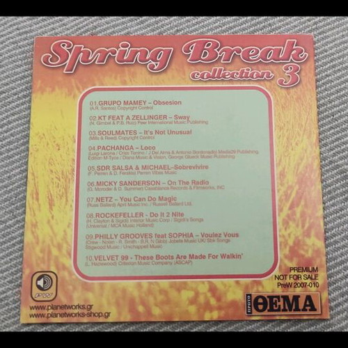 Spring Break Collection 3 CD like new, electronic house