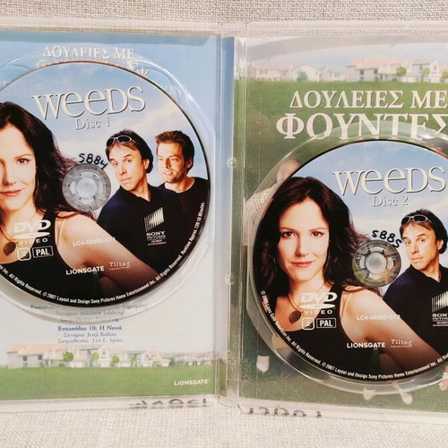 Weeds 4 Seasons DVD used with Greek subtitles