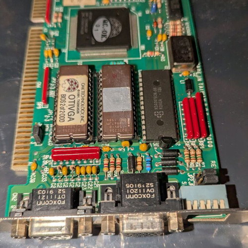 OTI VGA067 16bit ISA CGA/EGA/VGA 256kb graphics card used