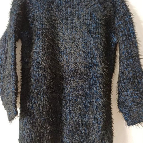 Paranoia sweater black with blue details like new, very warm