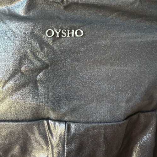 OYSHO Metallic Leggings New, Size S, Black/Silver