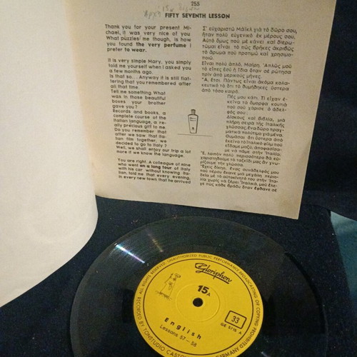 Cloriphone English 15 7" book and record used