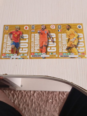 Limited Edition Premium Gold Football Stickers new