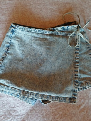 Jean skirt Pink Woman like new, size M 38, blue
