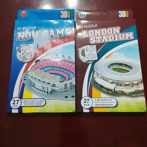 3D Puzzle Stadiums Barcelona and West Ham United new