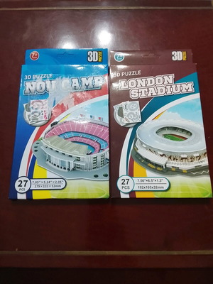 3D Παζλ γηπεδάκια Barcelona και West Ham United καινούργια, 27 κομματιών