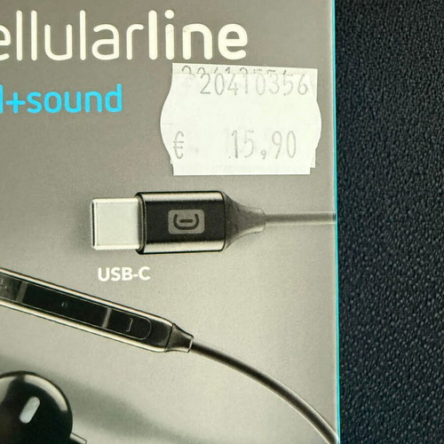 Cellularline ORBIT Type-C handsfree earphones new, sealed