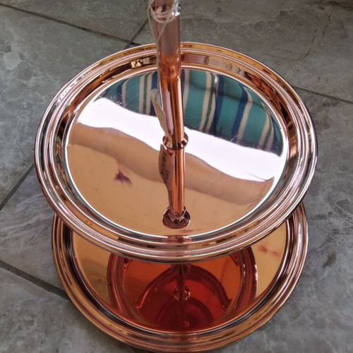 Elegance Copper Etazera like new, two shelves