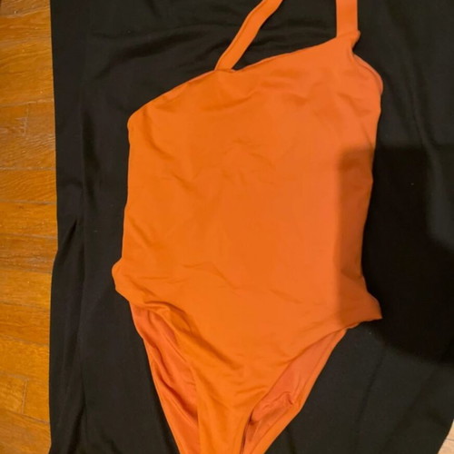 Zara one-piece swimsuit like new, size small, orange
