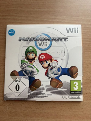 Mario Kart Wii παιχνίδι με αυθεντικό μαύρο τιμόνι Nintendo, σαν καινούργιο