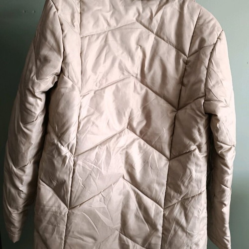 Quilted women's jacket used, beige, size M
